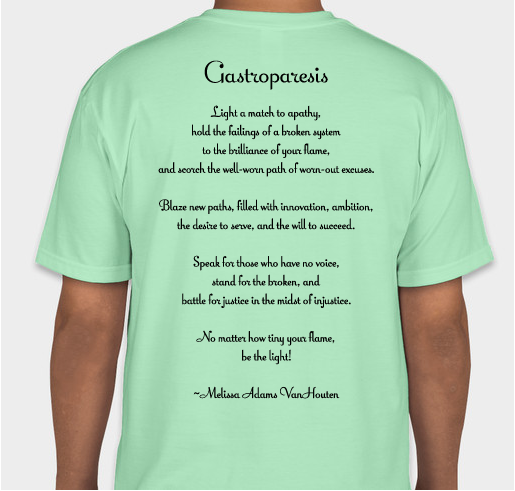 Gastroparesis Awareness Month 2022 - 2 Fundraiser - unisex shirt design - back