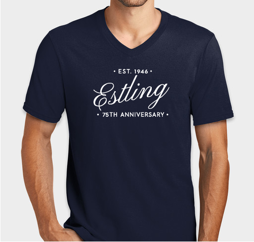Estling Lake 75th Anniversary! Fundraiser - unisex shirt design - front