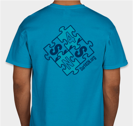 Surf For Special Needs 2022 Fundraiser - unisex shirt design - back