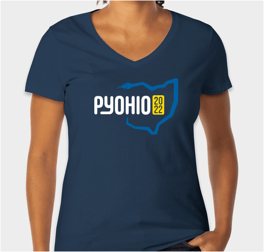 PyOhio 2022 Fundraiser - unisex shirt design - front