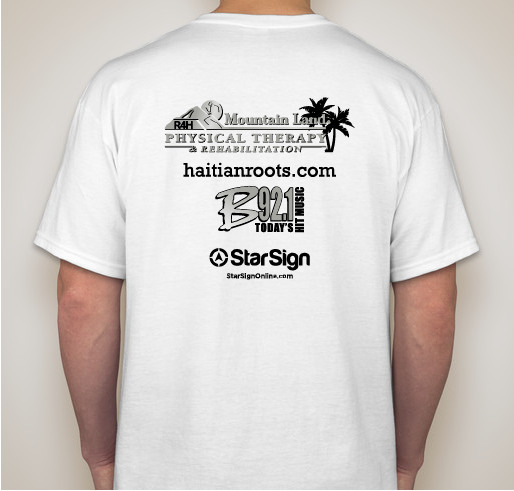Running for Haiti Fundraiser - unisex shirt design - back