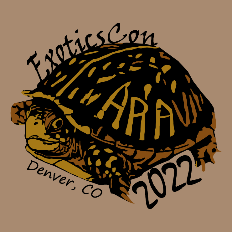 Colorado Box Turtle: T-shirt Fundraiser for ARAV Research & Conservation Fund shirt design - zoomed