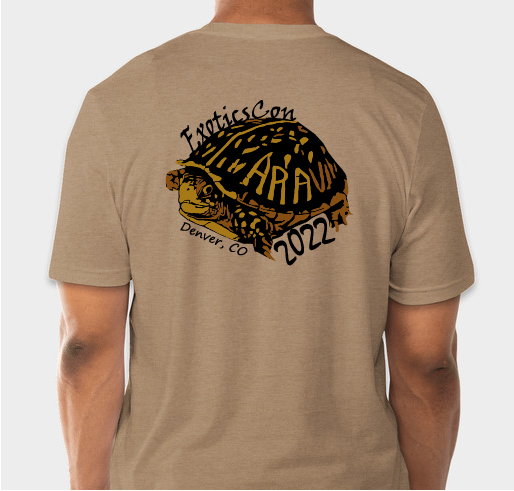 Colorado Box Turtle: T-shirt Fundraiser for ARAV Research & Conservation Fund Fundraiser - unisex shirt design - back