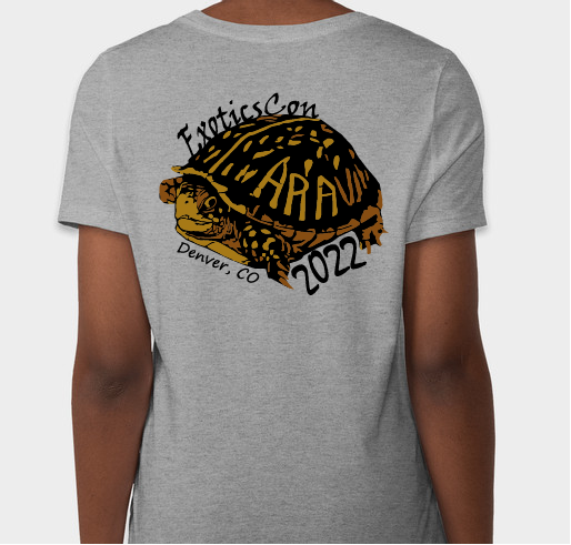 Colorado Box Turtle: T-shirt Fundraiser for ARAV Research & Conservation Fund Fundraiser - unisex shirt design - back