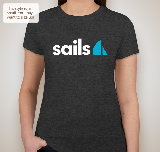 Sails.js T-Shirt Fundraiser to Support the Software Freedom Conservancy Fundraiser - unisex shirt design - front