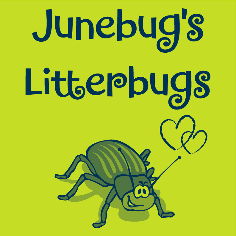 Junebug's Litterbugs shirt design - zoomed