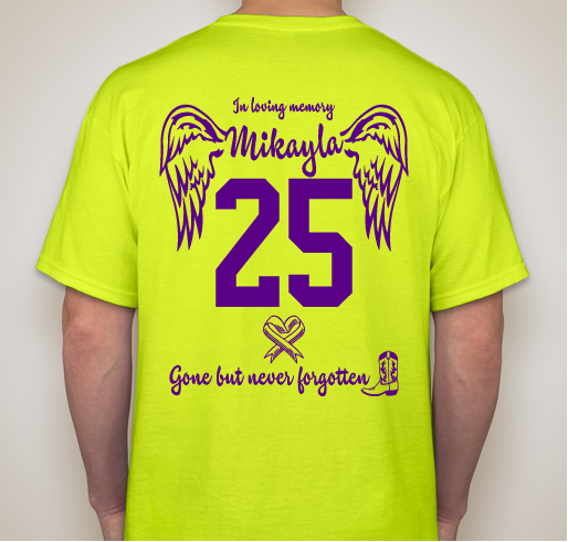 Every Step I Take - for Mikayla Fundraiser - unisex shirt design - back