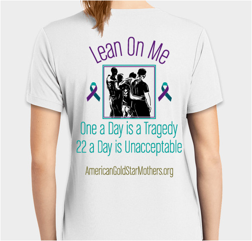 AGSM 2022 Military Suicide Awareness T-Shirt Fundraiser - unisex shirt design - back