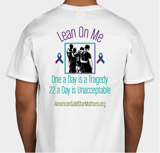 AGSM 2022 Military Suicide Awareness T-Shirt Fundraiser - unisex shirt design - back