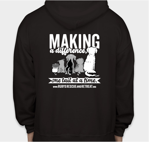 Making A Difference... One Tail at A Time! Fundraiser - unisex shirt design - back