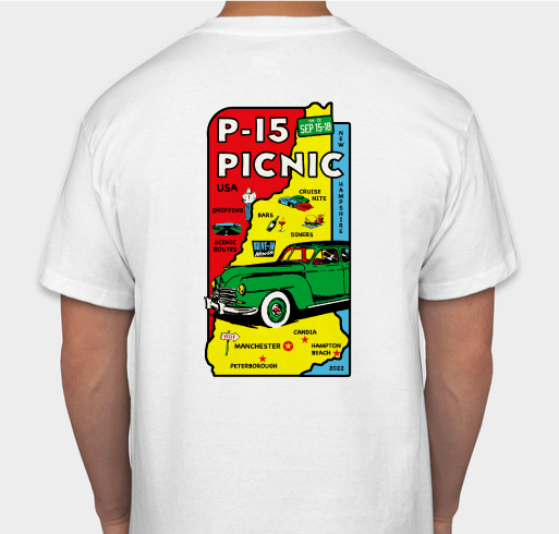P15 PicNic 2022! Fundraiser - unisex shirt design - back