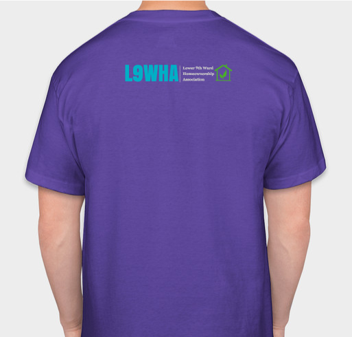 Lower 9 Festival 2022 - Limited Edition Fundraiser - unisex shirt design - back