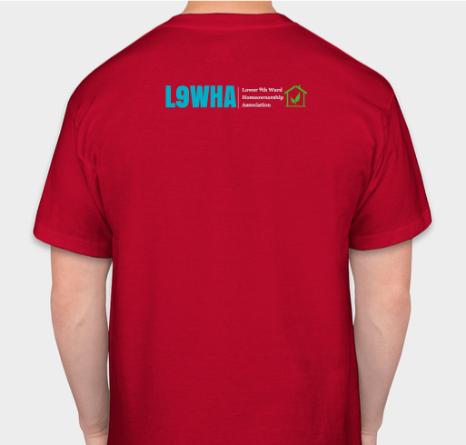 Lower 9 Festival 2022 - Limited Edition Fundraiser - unisex shirt design - back