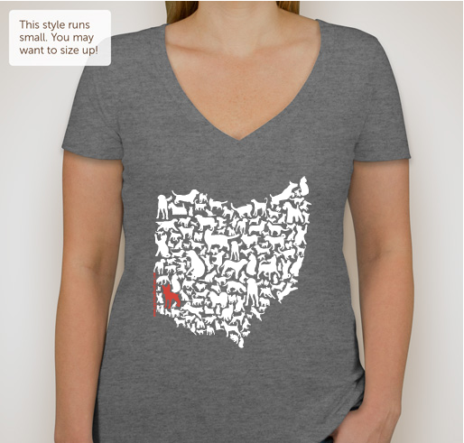 Applehead for Animals "Ohio for Pets" T-Shirt Fundraiser - unisex shirt design - front
