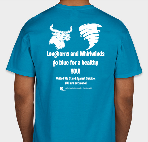 Go Blue for a Healthy YOU! Fundraiser - unisex shirt design - back