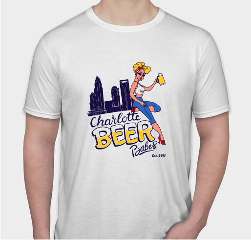 Charlotte Beer Babes Merch Fundraiser - unisex shirt design - front