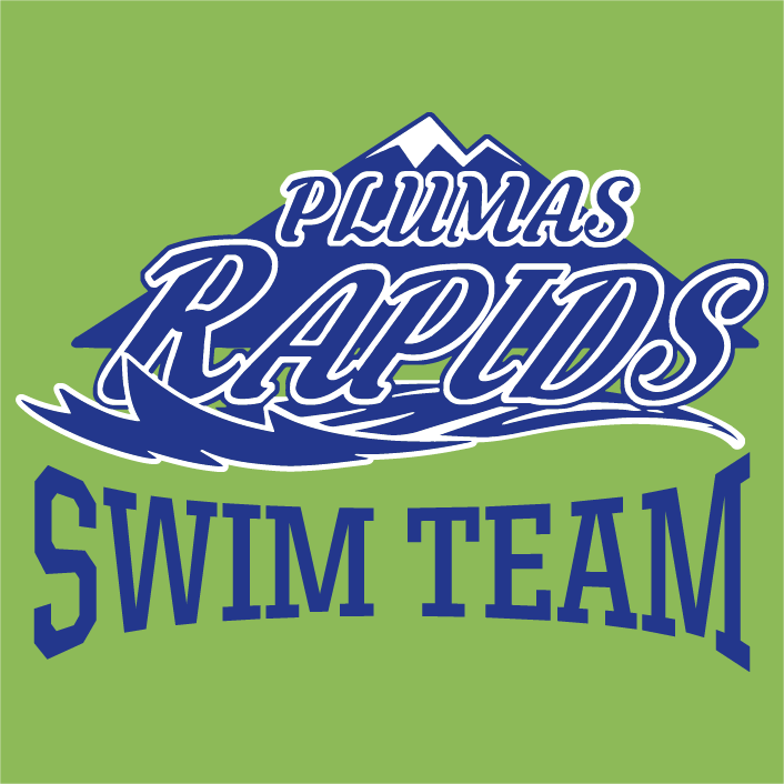 Plumas Rapids Swim Team shirt design - zoomed