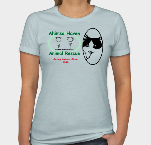 Ahimsa Haven - Raise Your Paws to Help The Cause Fundraiser - unisex shirt design - front