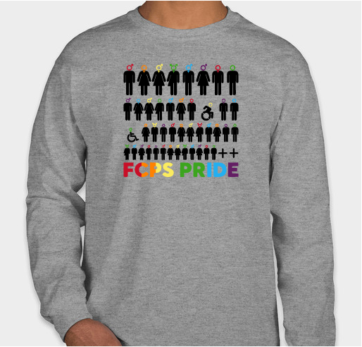 FCPS PRIDE - Summer 2023 Fundraiser - unisex shirt design - front