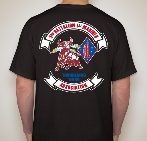 3rd Battalion 1st Marines Association Kick Off Fundraiser Fundraiser - unisex shirt design - back