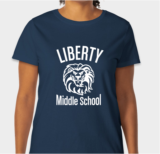 Liberty Middle School Spirit Wear - Style 1 Fundraiser - unisex shirt design - front
