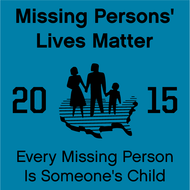 Missing Persons' Lives Matter shirt design - zoomed