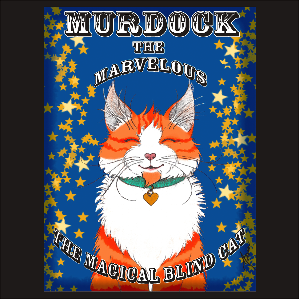 Murdock The Marvelous -The Magical Blind Cat shirt design - zoomed