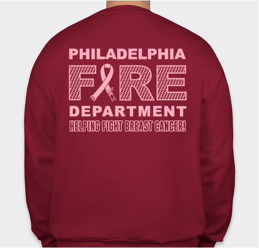 2022 Philadelphia Fire Department | Breast Cancer Awareness Fundraiser Fundraiser - unisex shirt design - back