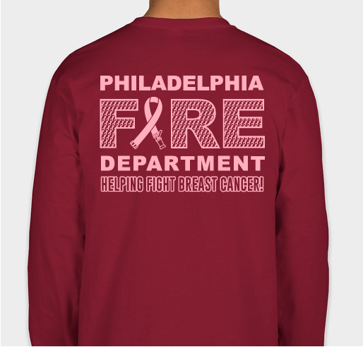 2022 Philadelphia Fire Department | Breast Cancer Awareness Fundraiser Fundraiser - unisex shirt design - back