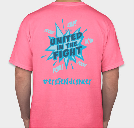 #erasekidcancer® 2022 Fundraiser - unisex shirt design - front