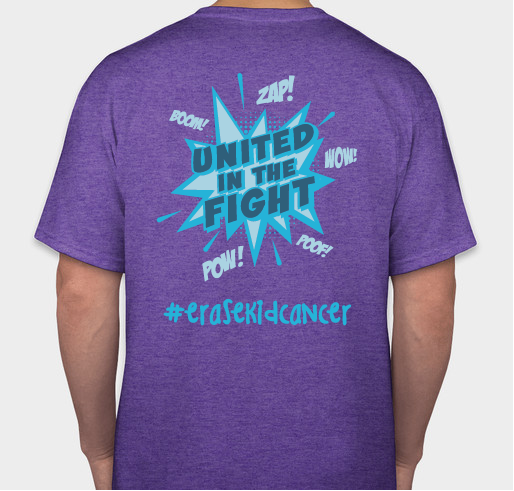 #erasekidcancer® 2022 Fundraiser - unisex shirt design - front