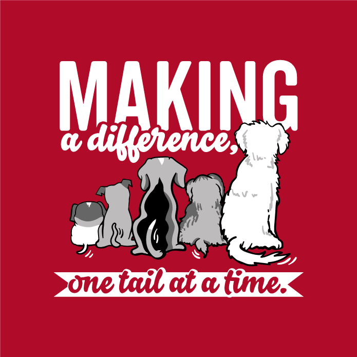 Making A Difference... One Tail at A Time! shirt design - zoomed