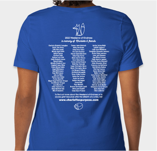 Fifth Annual Weekend of Kindness Project: Native Tree Trail & Bench Fundraiser - unisex shirt design - back