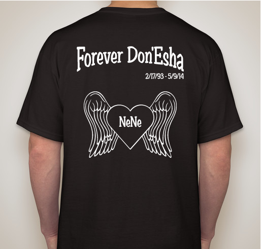Seeking Justice for Don'Esha Marie Fundraiser - unisex shirt design - back