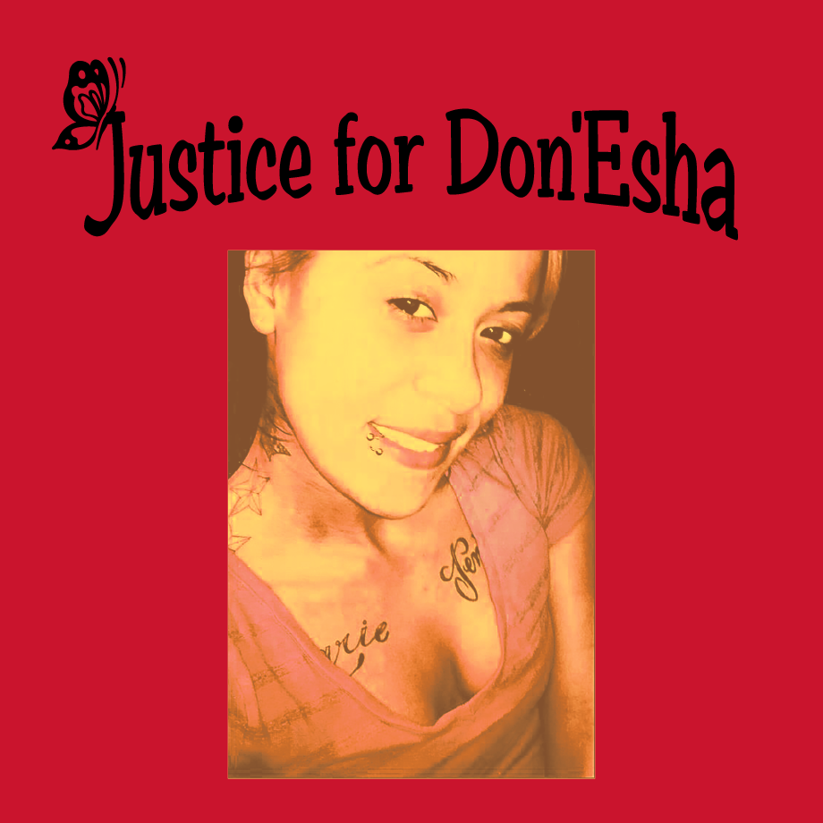 Seeking Justice for Don'Esha Marie shirt design - zoomed