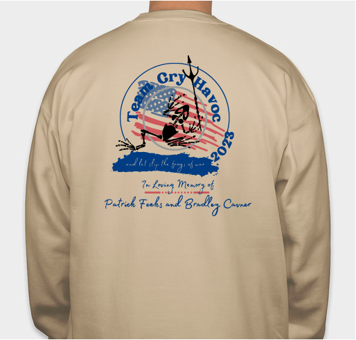 2023 Tampa Bay Frogman Swim Team Cry Havoc Fundraiser - unisex shirt design - back