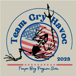 2023 Tampa Bay Frogman Swim Team Cry Havoc shirt design - zoomed