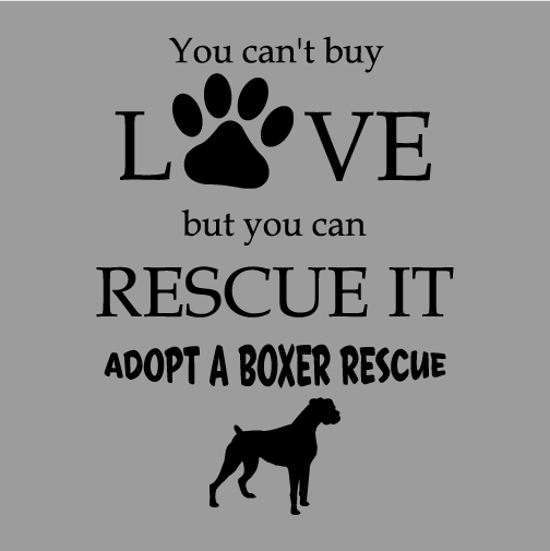 Adopt A Boxer Rescue shirt design - zoomed