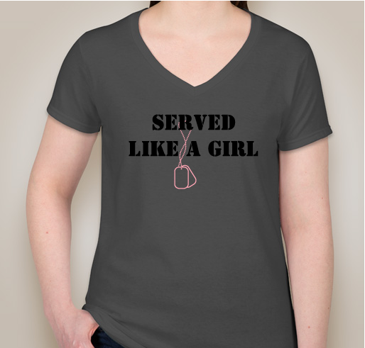 Served Like A Girl Fundraiser - unisex shirt design - front