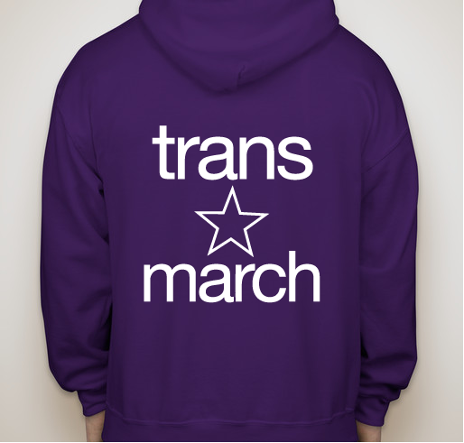 Trans March 2015 Fundraiser - unisex shirt design - back