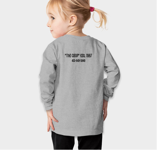 Park City Cooperative Preschool Children's Long-Sleeve T-Shirt Fundraiser - unisex shirt design - back