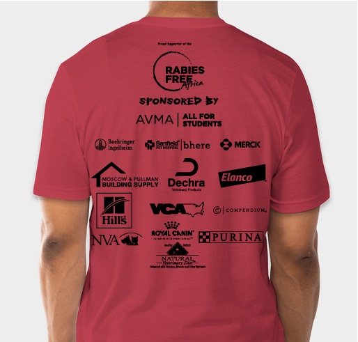 2022 SAVMA Rabies Run Fundraiser - unisex shirt design - back