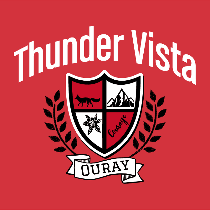 Thunder Vista House Gear - Ouray shirt design - zoomed