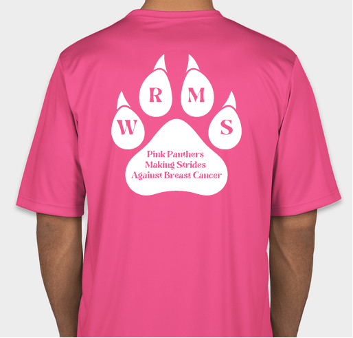 WRMS Pink Panthers Against Breast Cancer Fundraiser - unisex shirt design - back