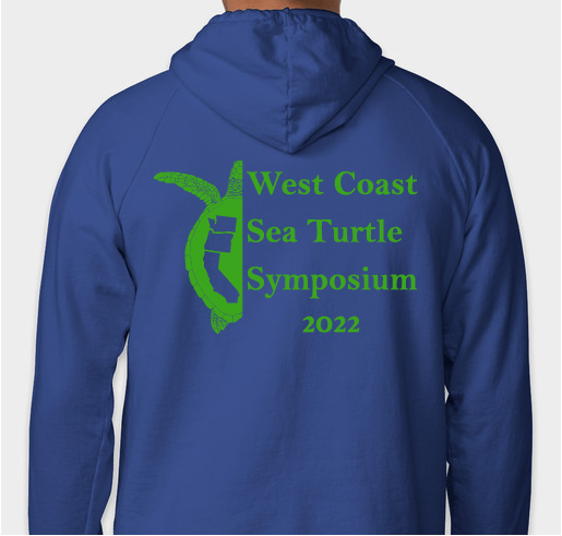 2022 West Coast Sea Turtle Symposium USA-Made Organic Cotton T-shirts, Long-Sleeves, & Sweatshirts! Fundraiser - unisex shirt design - back