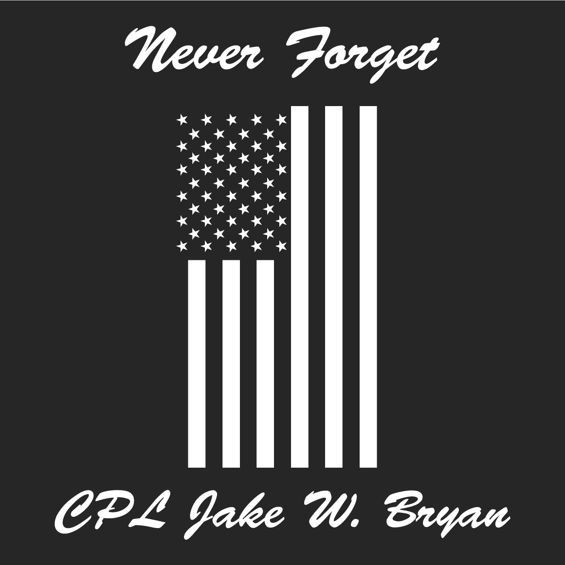 For CPL Jake W. Bryan shirt design - zoomed