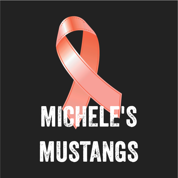 Michele's Mustangs shirt design - zoomed