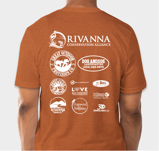 Rivanna River Round-Up 2022 Shirts Fundraiser - unisex shirt design - back