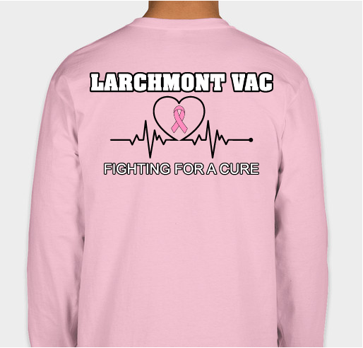 LARCHMONT VAC BREAST CANCER AWARENESS SHIRTS Fundraiser - unisex shirt design - back