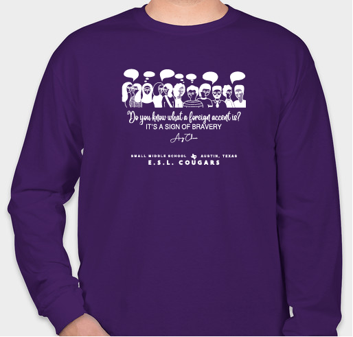 ESL Cougars BRAVERY Campaign Fundraiser - unisex shirt design - front